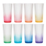 Juego de 8 Vasos Acrílicos de Colores, 651mL Juego de 8 Vasos Acrílicos de Colores, 651mL