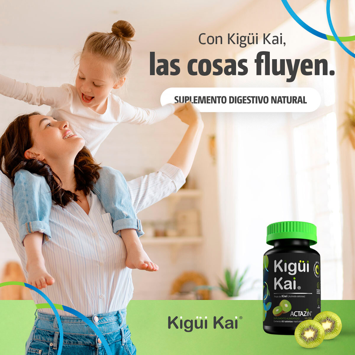 Kigüi Kai 60 Tabletas Masticables 120g c/u