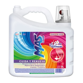Mas Color Efecto Suavizante Detergente Líquido 9 l Mas Color Efecto Suavizante Detergente Líquido 9 l