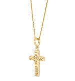 Dije de Cruz, Reversible, Oro Amarillo 14K Dije de Cruz, Reversible, Oro Amarillo 14K