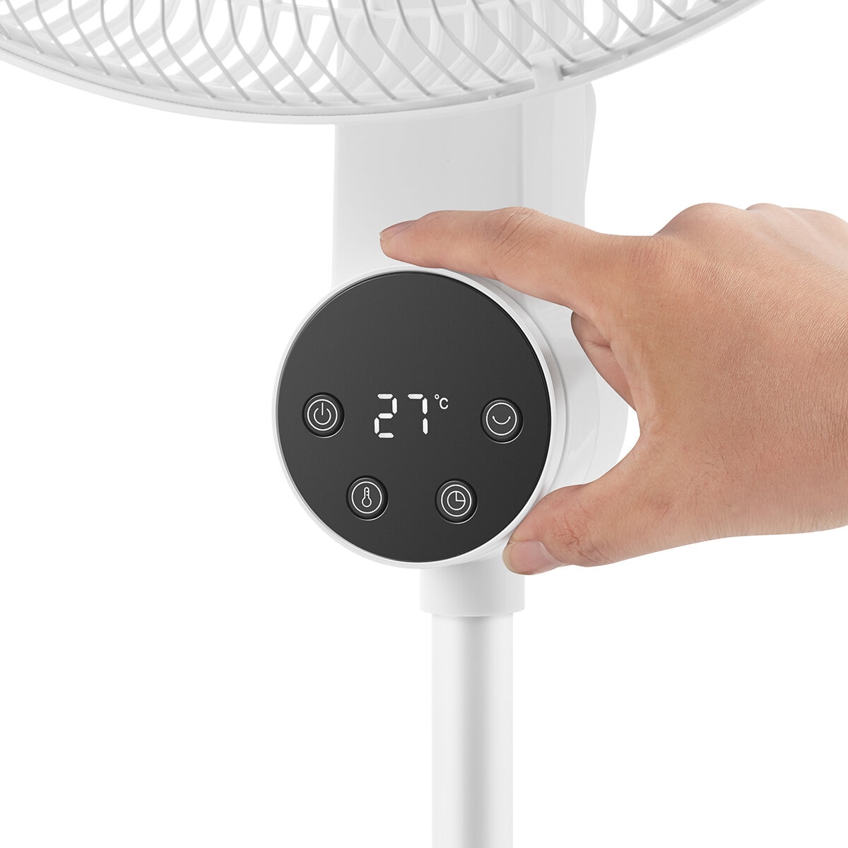 OmniBreeze, Ventilador de Pedestal Blanco, 4 Velocidades OmniBreeze, Ventilador de Pedestal Blanco, 4 Velocidades