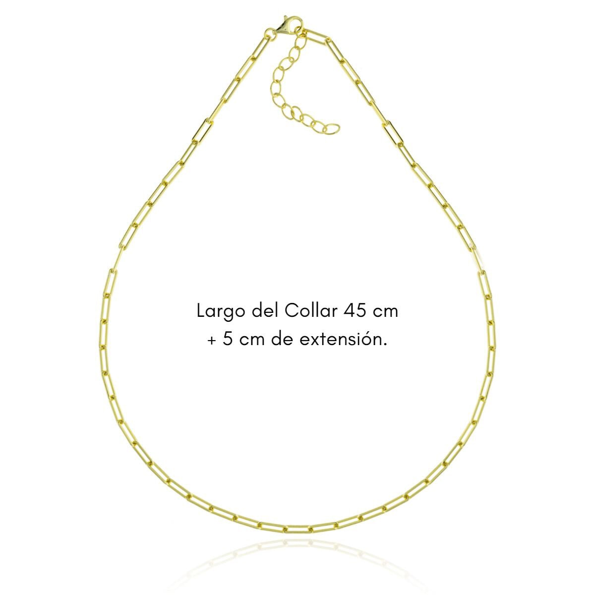 Mayfer Collar .925 Bañado en Oro, con Charms Removibles