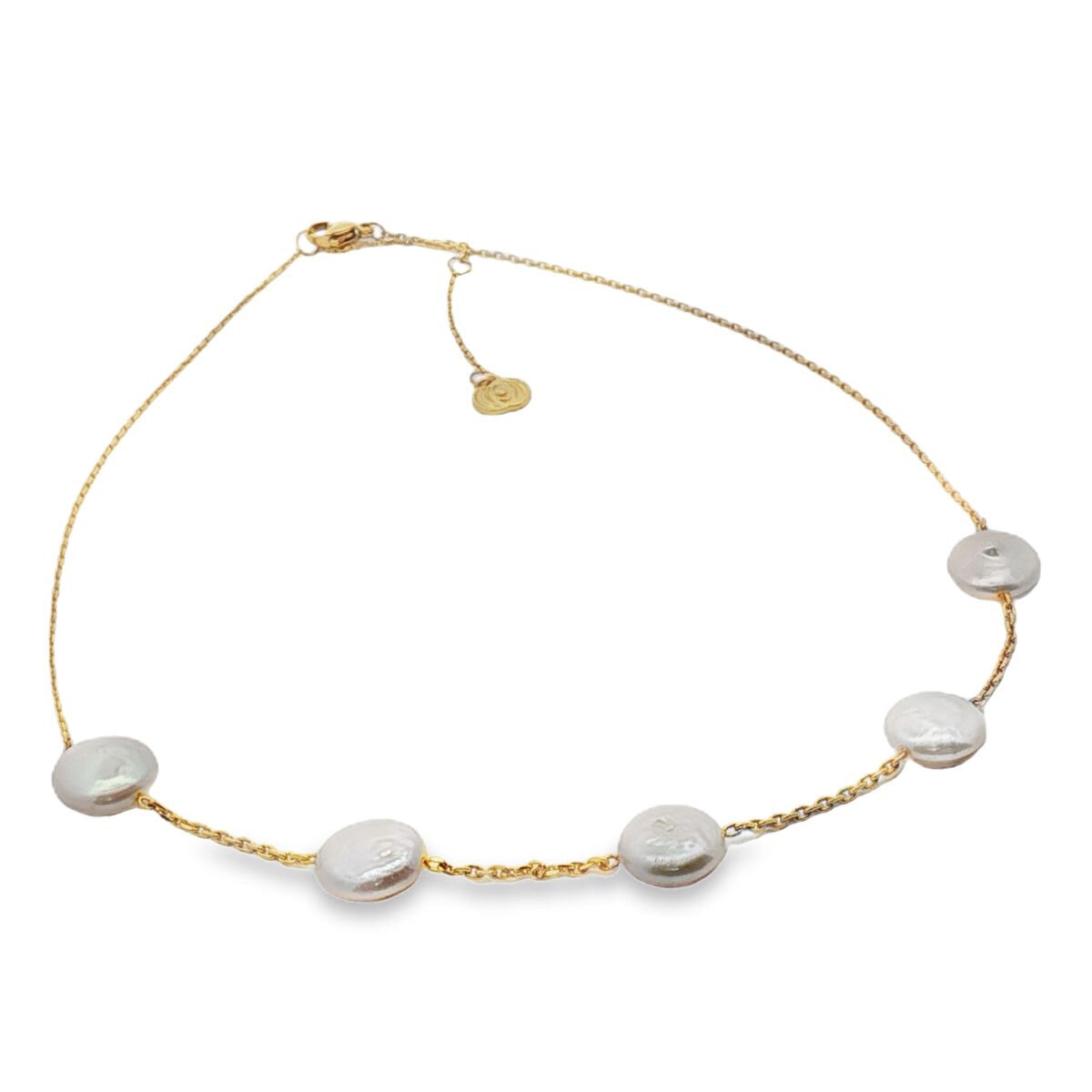 Mayfer, Collar en Aleación de Metal, con Perlas Naturales para Dama Mayfer, Collar en Aleación de Metal, con Perlas Naturales para Dama