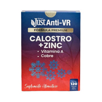 Just Anti VR Calostro, Zinc y Cobre 120 Cápsulas Just Anti VR Calostro, Zinc y Cobre 120 Cápsulas