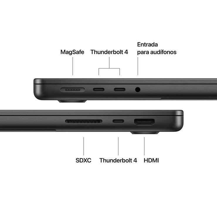 Apple MacBook Pro 14" M5 16GB 1TB SSD Negro Espacial Apple MacBook Pro 14" M5 16GB 1TB SSD Negro Espacial