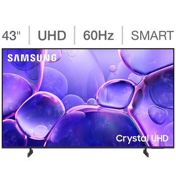 samsung pantalla 43" crystal uhd smart tv