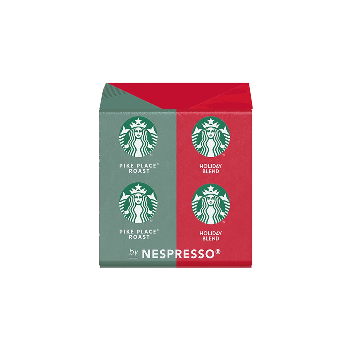 Nespresso, Holiday Pack Starbucks® Limited Edition, 4 paquetes con 10