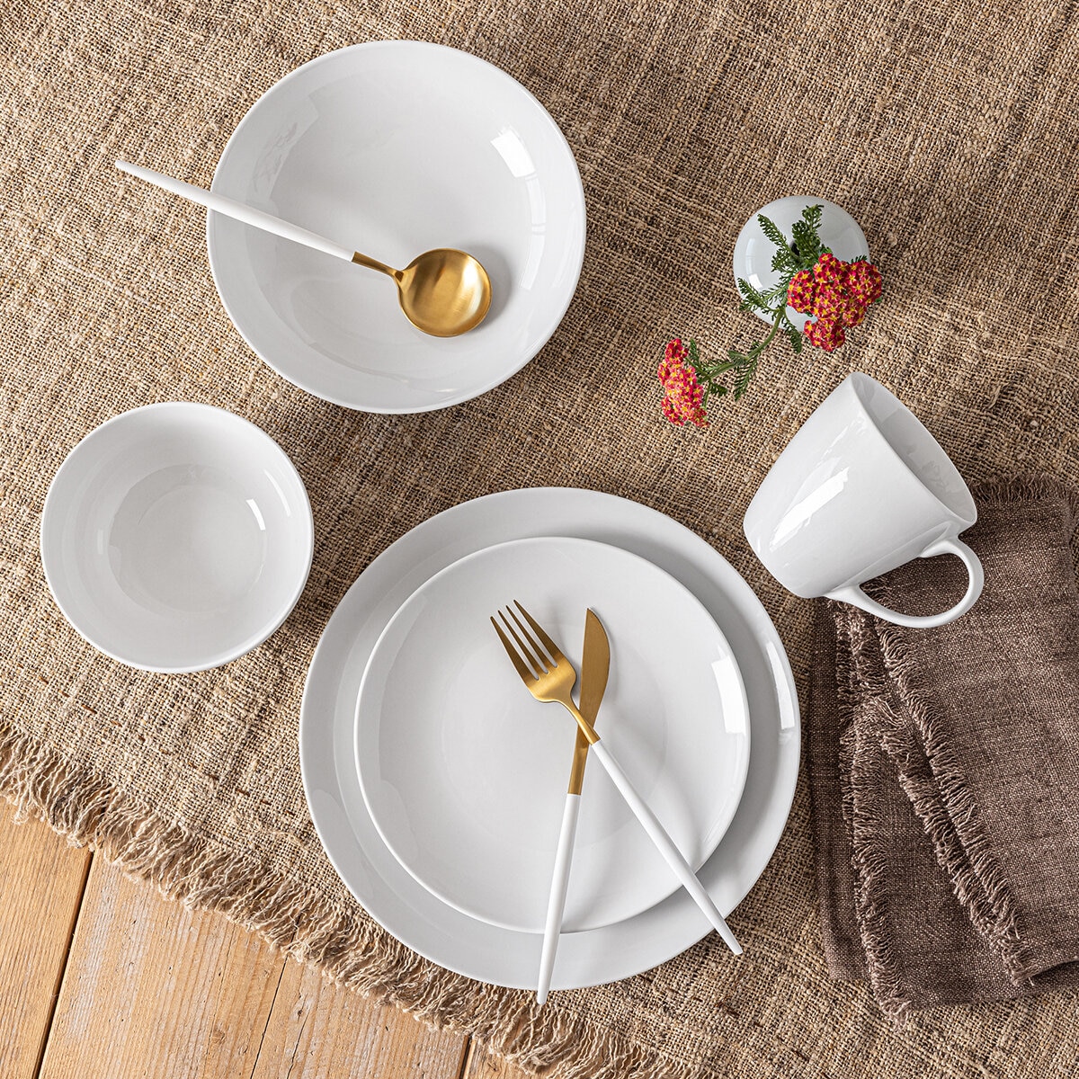 Over & Back Juego de Vajilla de Porcelana 20 Piezas Over & Back Juego de Vajilla de Porcelana 20 Piezas