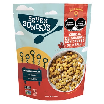 seven sundays cereal de girasol con jarabe de miel de maple 454 g