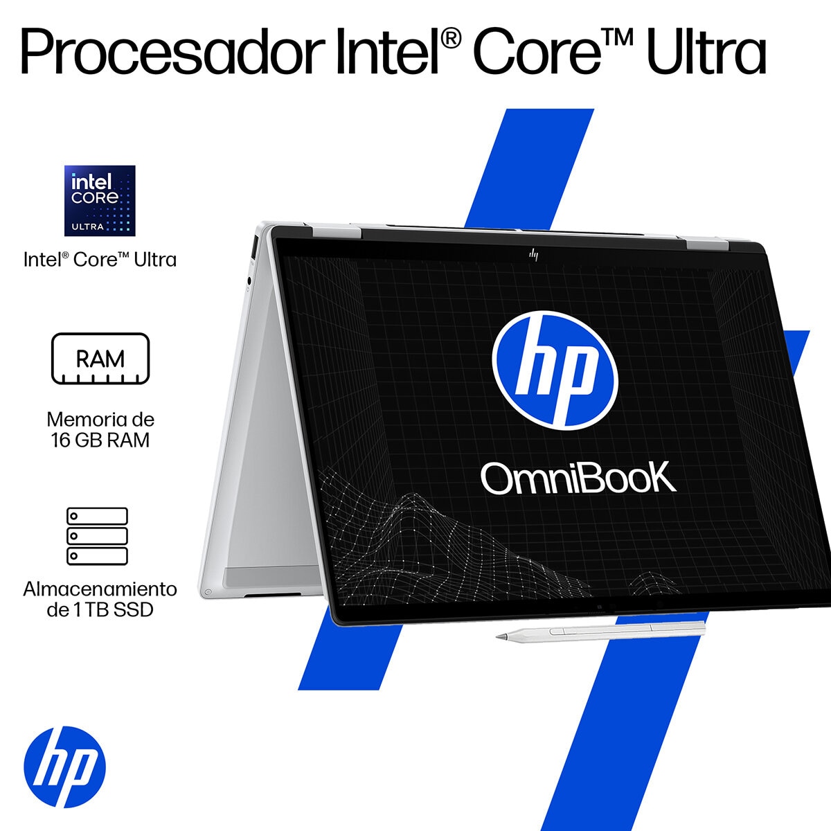 HP Omnibook X Flip NGAI 14-fm0072la 14" OLED UWVA Intel Core Ultra 7 16GB 1TB HP Omnibook X Flip NGAI 14-fm0072la 14" OLED UWVA Intel Core Ultra 7 16GB 1TB