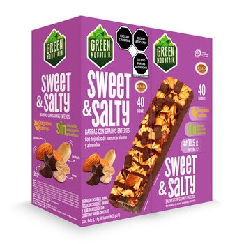 Green Mountain Barras Sweet & Salty 40 pzas de 35 g