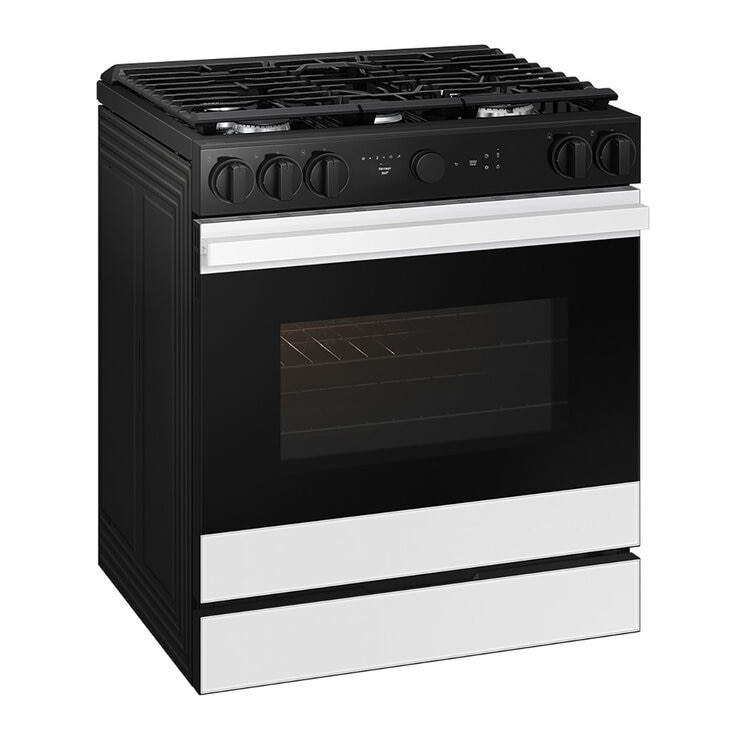 Samsung Estufa de piso Bespoke 30" Blanco con Air Fry Samsung Estufa de piso Bespoke 30" Blanco con Air Fry