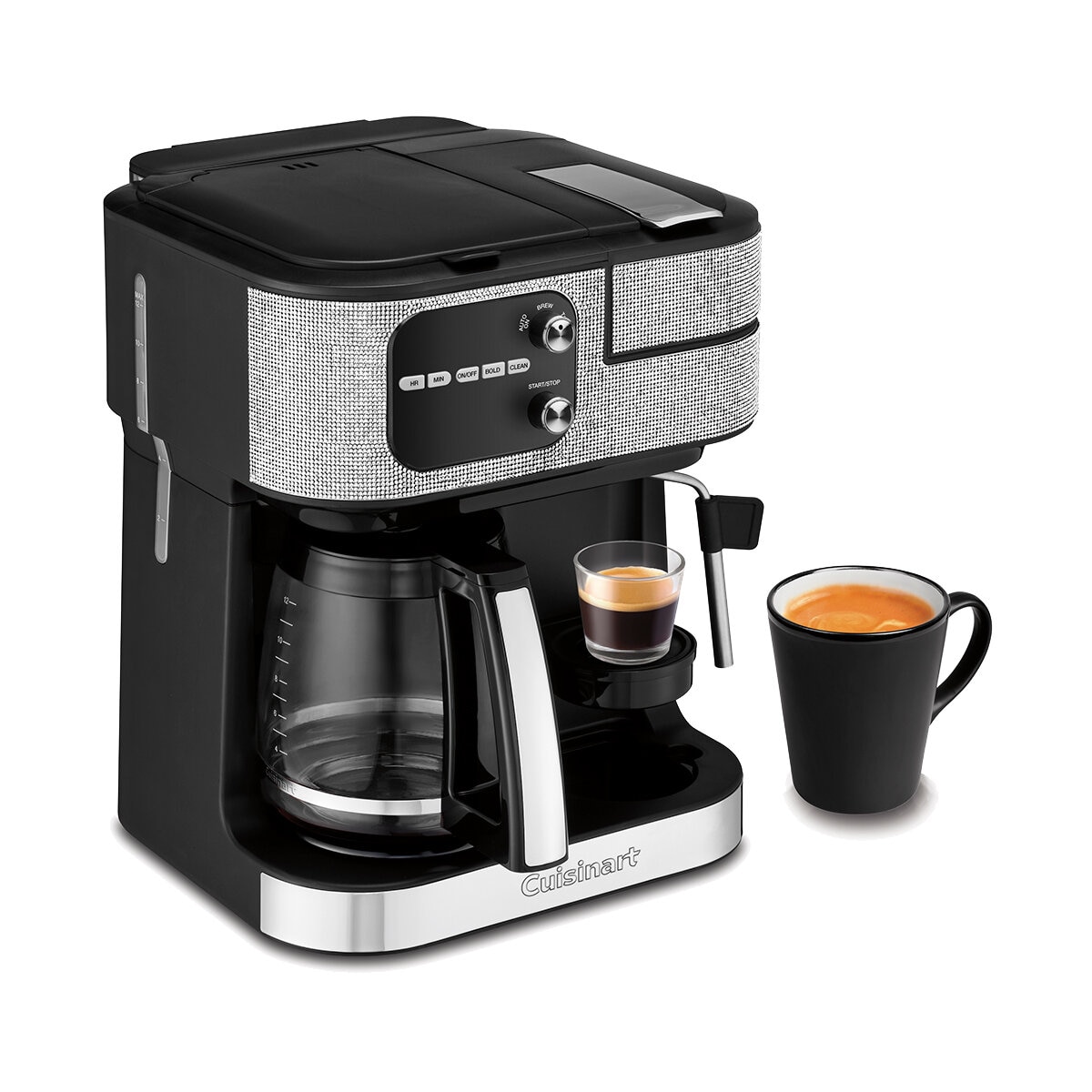 Cuisinart Crystal Glam, Cafetera Multifuncional 4 en 1, Compatible con cápsulas Keurig K-Cup, Nespresso original Line, Edición Limitada