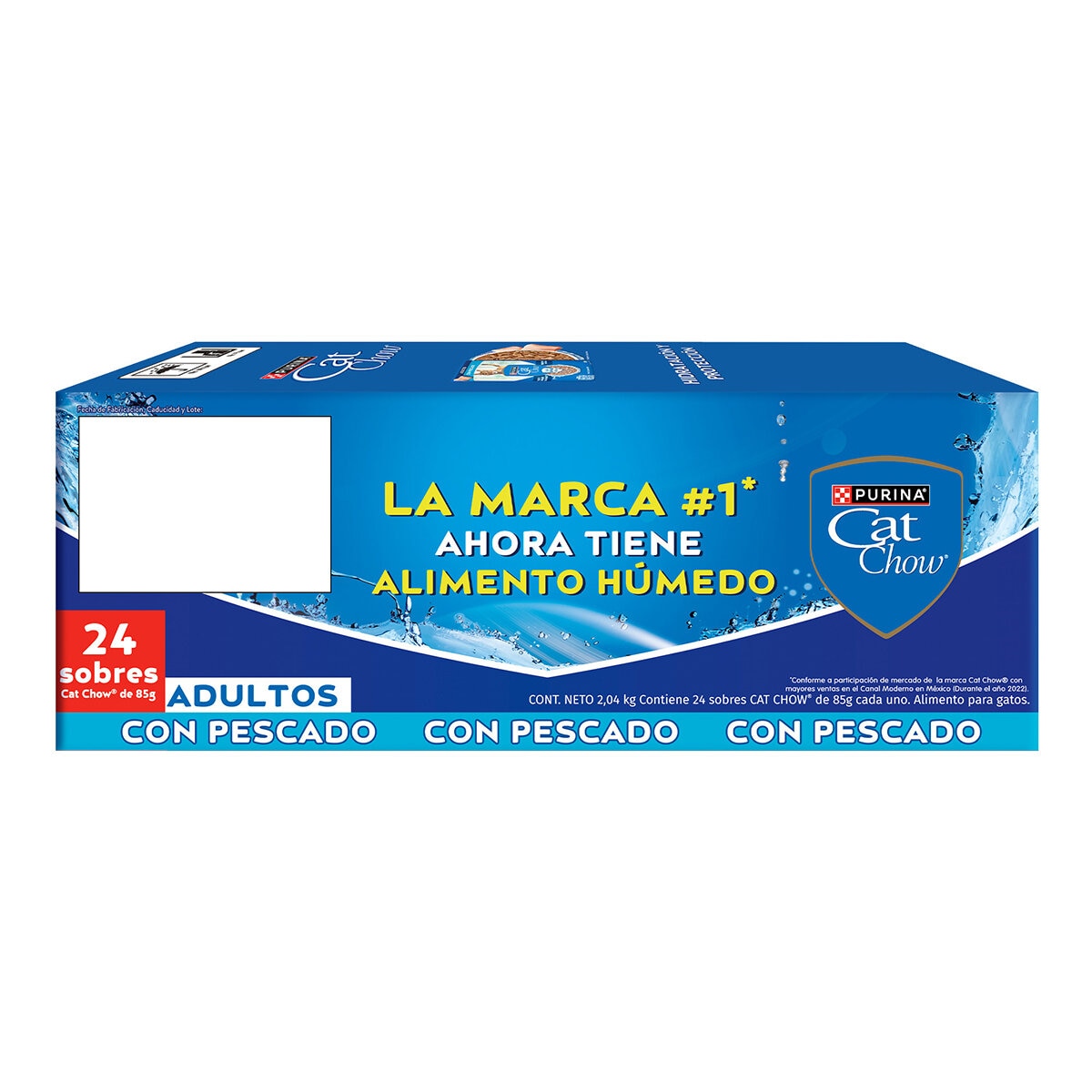 Cat Chow Alimento Húmedo para Gatos Sabor Pescado 24 pzas 85 g Cat Chow Alimento Húmedo para Gatos Sabor Pescado 24 pzas 85 g