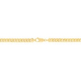 Pulsera de Eslabon Cubano, Oro Amarillo 14K Pulsera de Eslabon Cubano, Oro Amarillo 14K