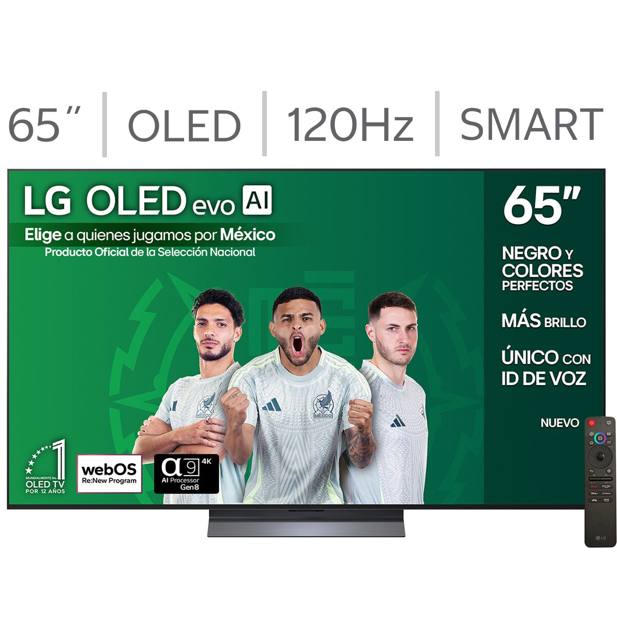 LG Pantalla 65" OLED 4K AI Smart TV LG Pantalla 65" OLED 4K AI Smart TV