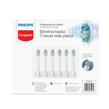 Philips Colgate, Sonic Pro Refills Edición Cuidado de Encías (Blister), 6 piezas