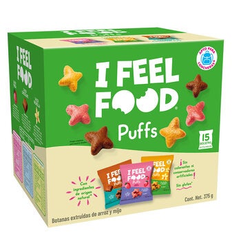 I Feel Food Puffs Botanas de Arroz y Mijo 15/25 g I Feel Food Puffs Botanas de Arroz y Mijo 15/25 g