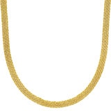 Cadena de Cuerda Cuadruple para Dama, Oro Amarillo 14K, 45.72cm Cadena de Cuerda Cuadruple para Dama, Oro Amarillo 14K, 45.72cm