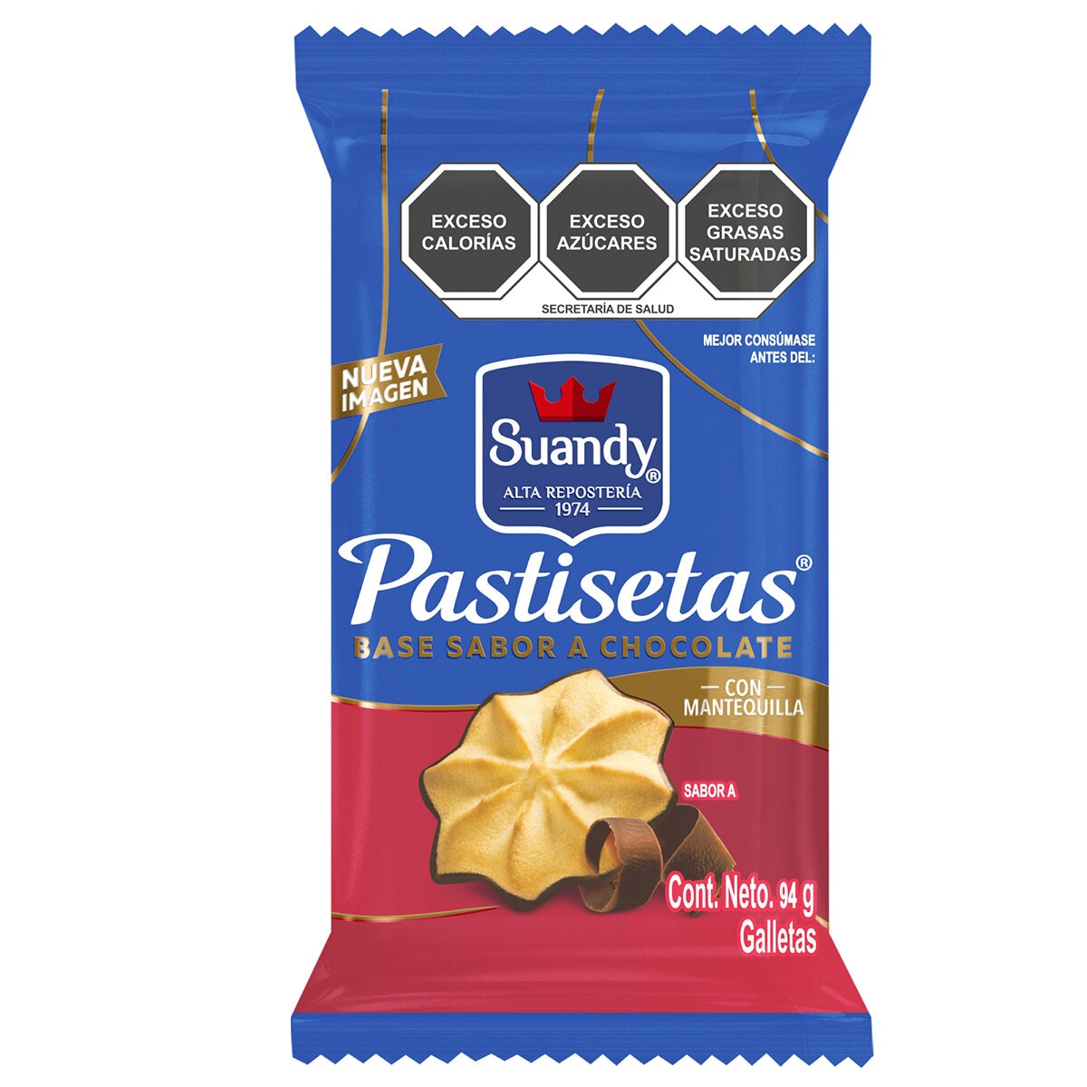 Suandy Pastisetas Base con Chocolate 940 g Suandy Pastisetas Base con Chocolate 940 g