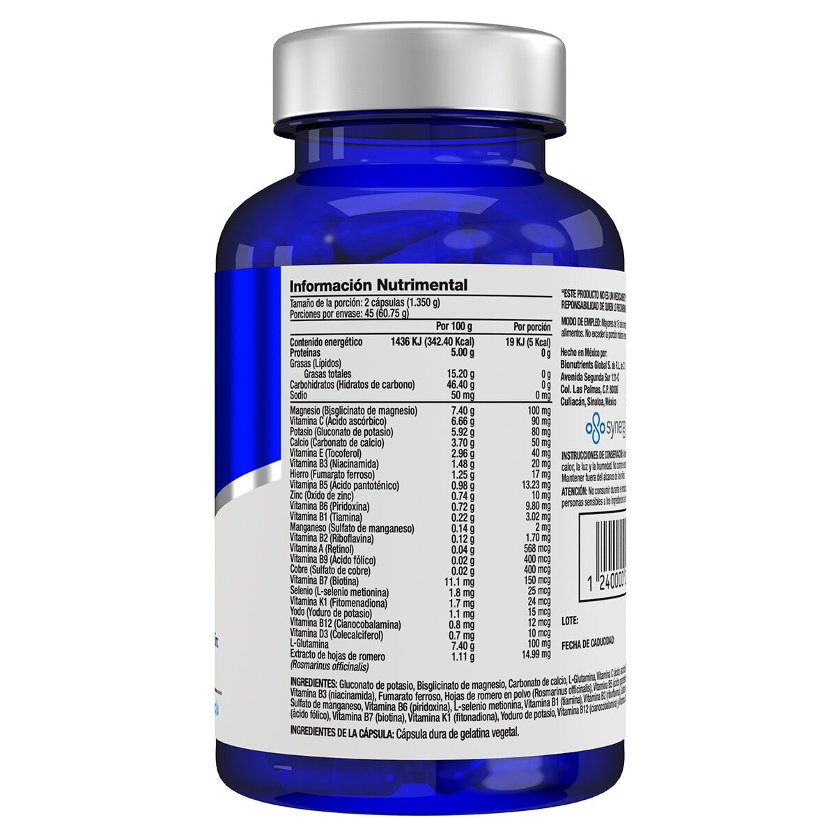 Focus Factor Glutamina, Magnesio y Zinc 90 Cápsulas Focus Factor Glutamina, Magnesio y Zinc 90 Cápsulas