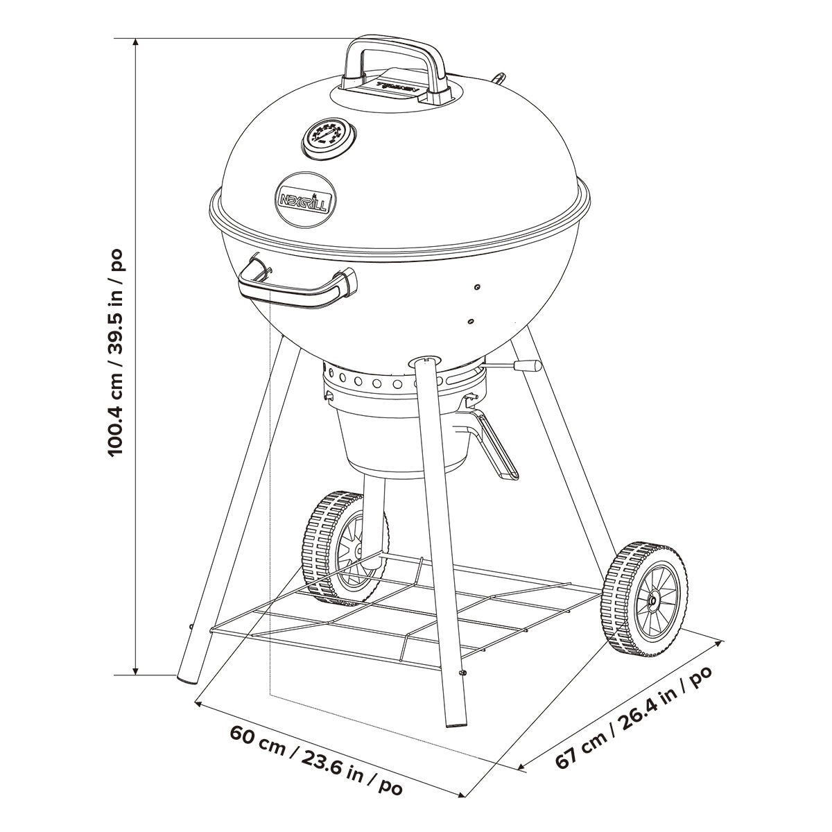 Nexgrill, Asador de Carbón de 22.5" Nexgrill, Asador de Carbón de 22.5"