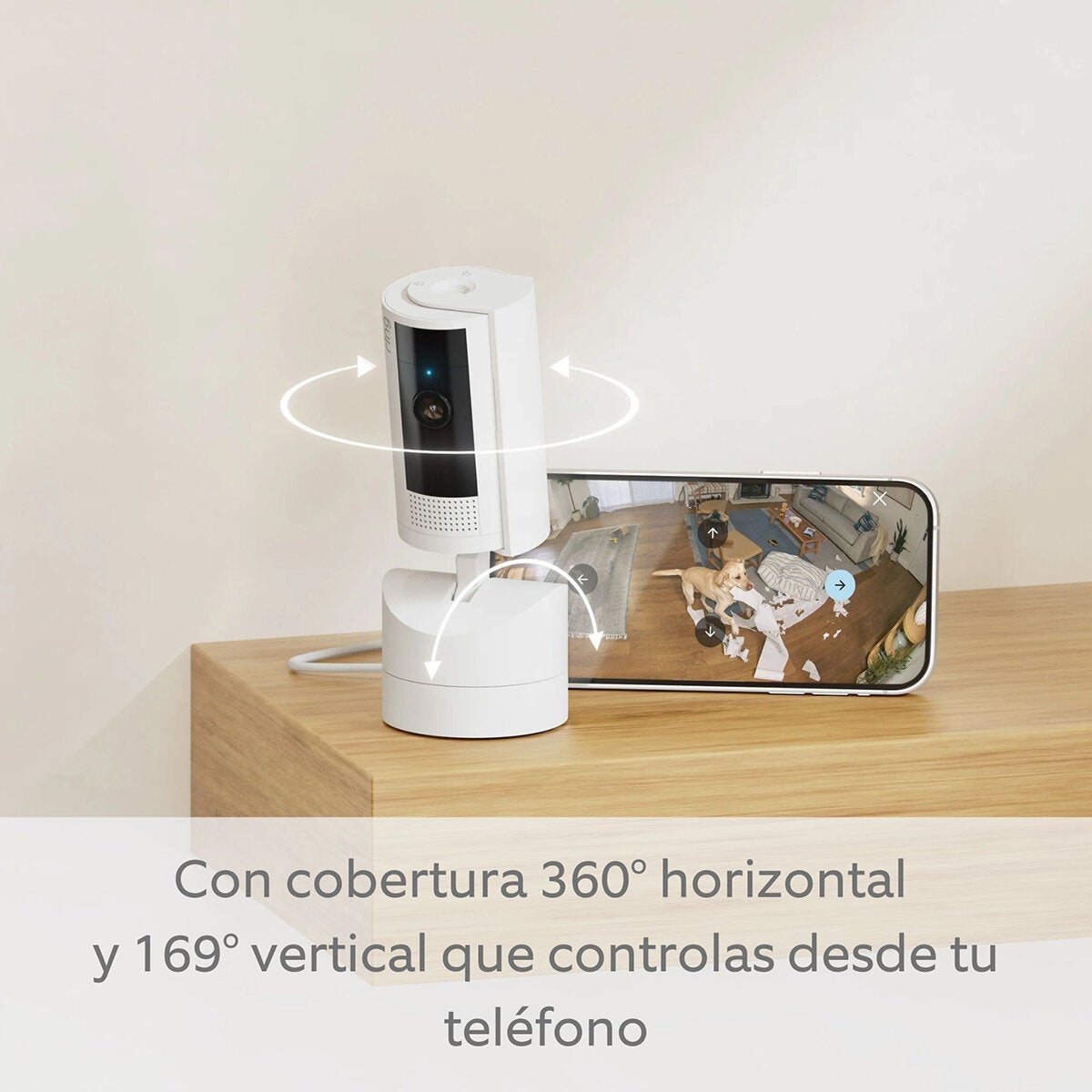 Ring, Kit de Cámaras, Exterior Inalámbrica + Interior Móvil Ring, Kit de Cámaras, Exterior Inalámbrica + Interior Móvil