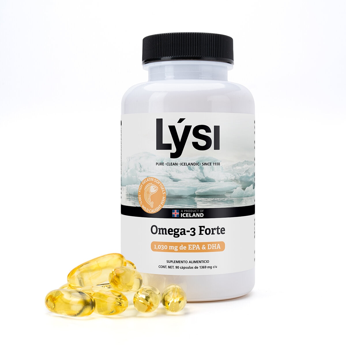 LYSI Aceite de Pescado Frasco de 90 Cápsulas