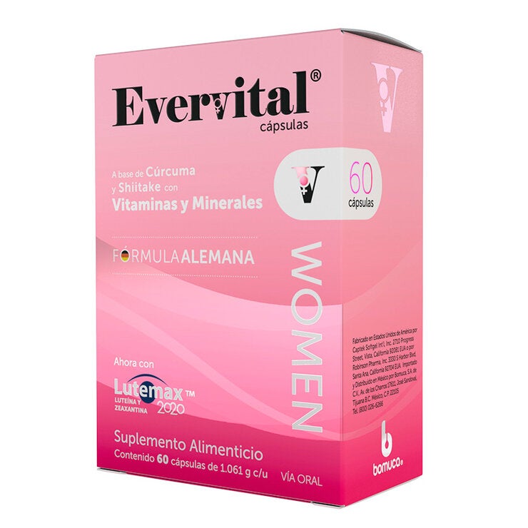 Evervital Women Vitaminas y Minerales 60 Cápsulas Evervital Women Vitaminas y Minerales 60 Cápsulas