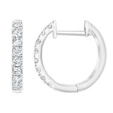 Aretes, Arracadas de Diamantes 0.35ctw, Oro Blanco 14K Aretes, Arracadas de Diamantes 0.35ctw, Oro Blanco 14K