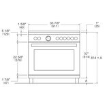 Bertazzoni Estufa de Gas 6 Quemadores 91 cm Bertazzoni Estufa de Gas 6 Quemadores 91 cm
