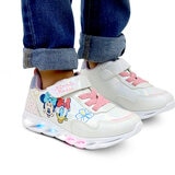Disney Minnie & Daisy, Tenis Color Blanco con Luces, para Niña Varias Tallas Disney Minnie & Daisy, Tenis Color Blanco con Luces, para Niña Varias Tallas