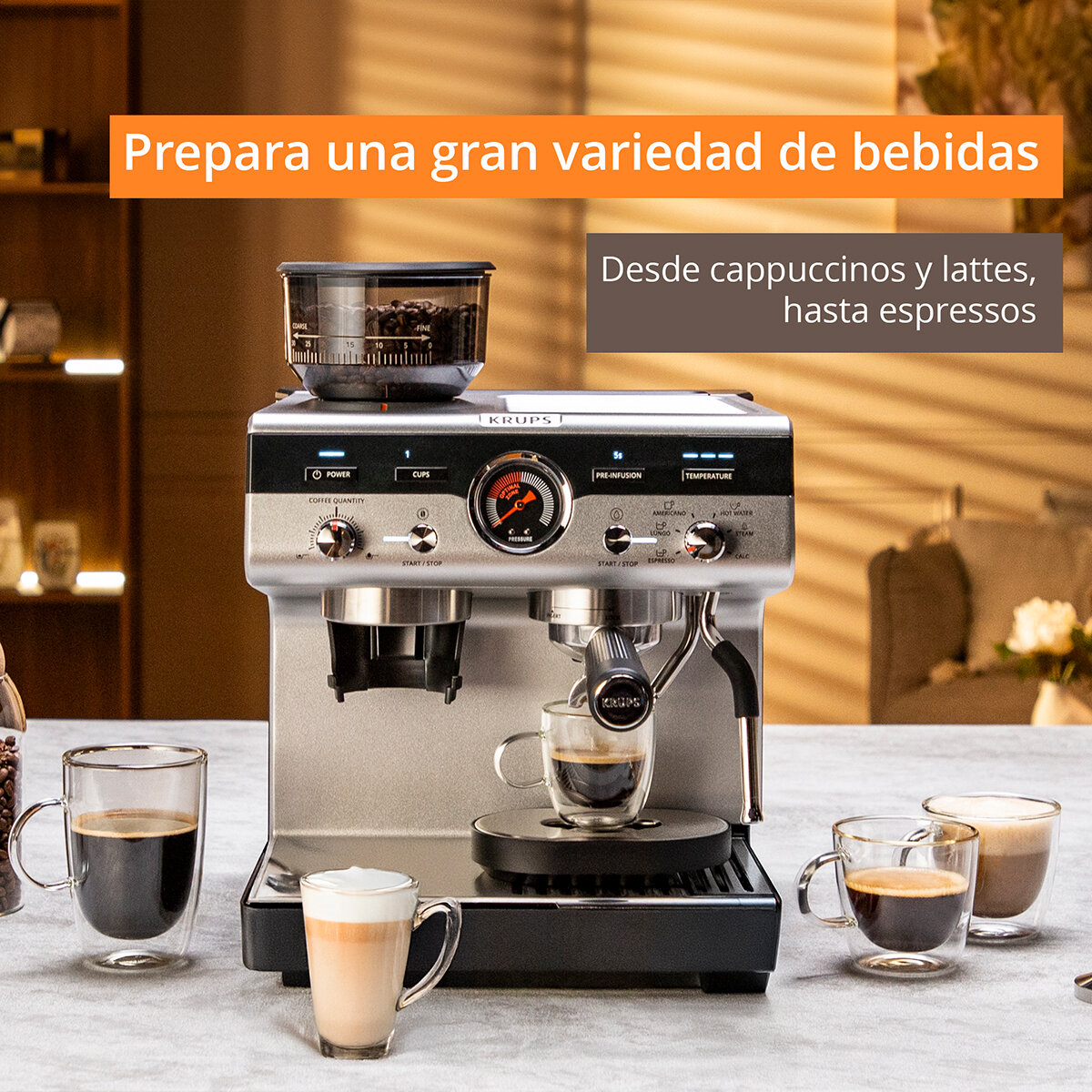 Krups Cafetera Espresso Go Barista Krups Cafetera Espresso Go Barista