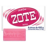 Zote Jabón de Lavandería 8 pzas de 400 g Zote Jabón de Lavandería 8 pzas de 400 g