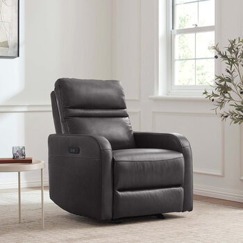 Gilmancreek Furniture, Sillón Reclinable de Piel con Sistema Eléctrico