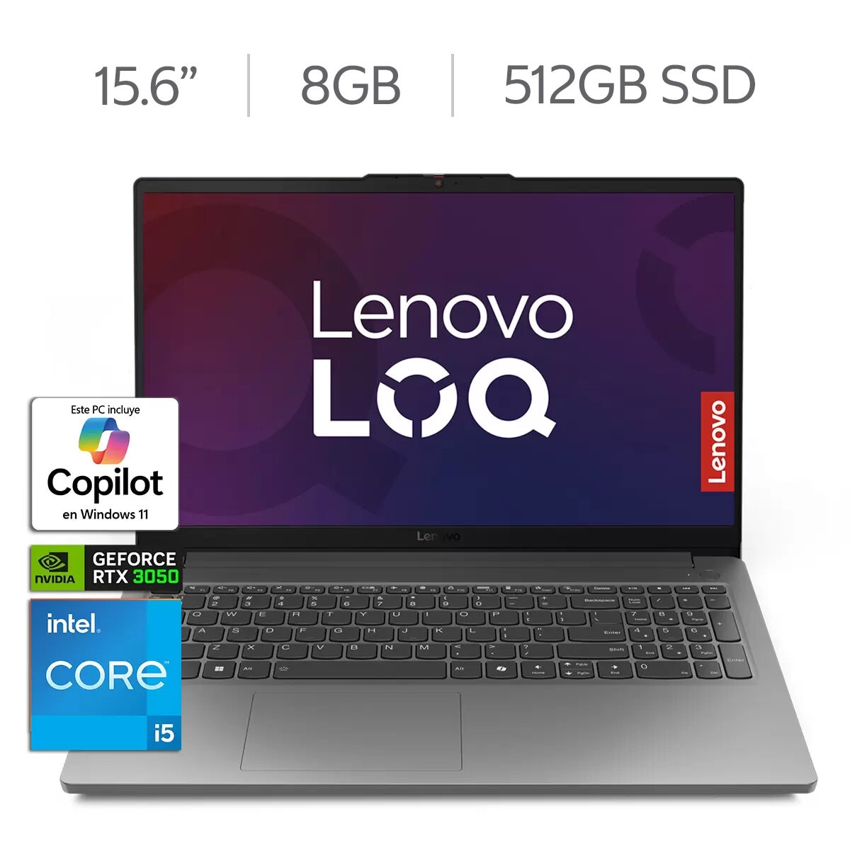 Lenovo LOQ 15IAX9E Gaming Laptop 15.6" Full HD Intel Core i5 8GB 512GB SSD Lenovo LOQ 15IAX9E Gaming Laptop 15.6" Full HD Intel Core i5 8GB 512GB SSD