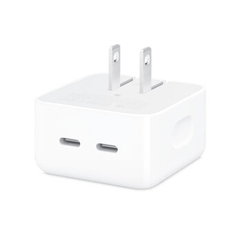 Apple Adaptador de corriente compacto de 35 W con dos puertos USB-C