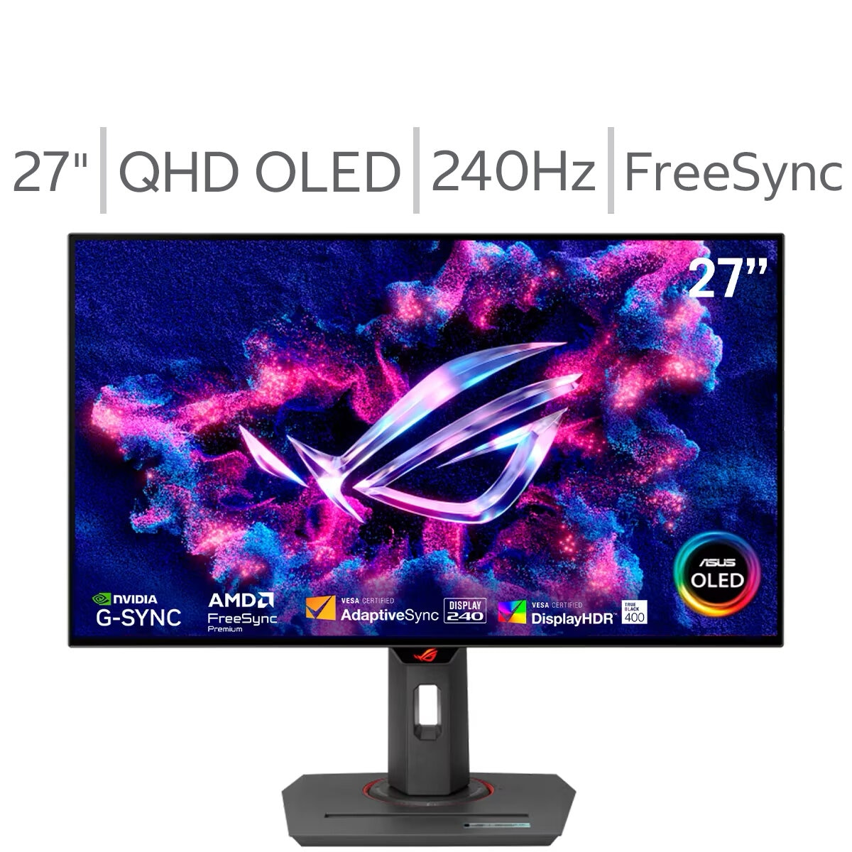 ASUS ROG Strix Monitor Gaming 27" OLED 240Hz ASUS ROG Strix Monitor Gaming 27" OLED 240Hz