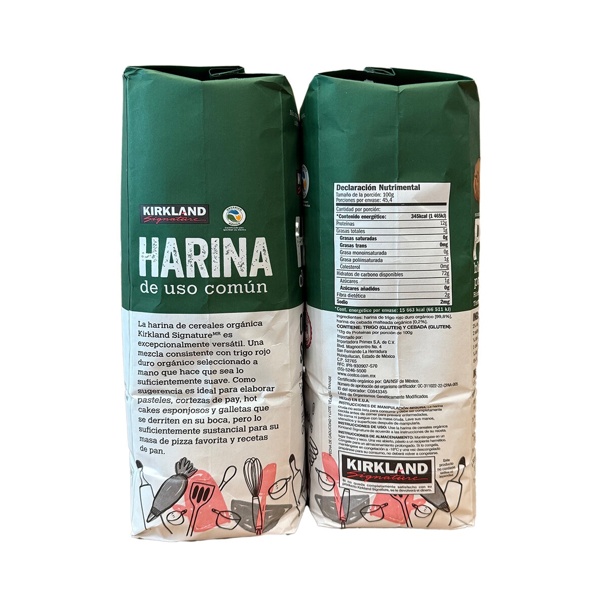 Kirkland Signature Harina Orgánica sin Blanquear 4.54 kg Kirkland Signature Harina Orgánica sin Blanquear 4.54 kg