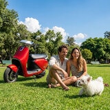 OMO Motocicleta Eléctrica Athena X7 Pro Rojo OMO Motocicleta Eléctrica Athena X7 Pro Rojo