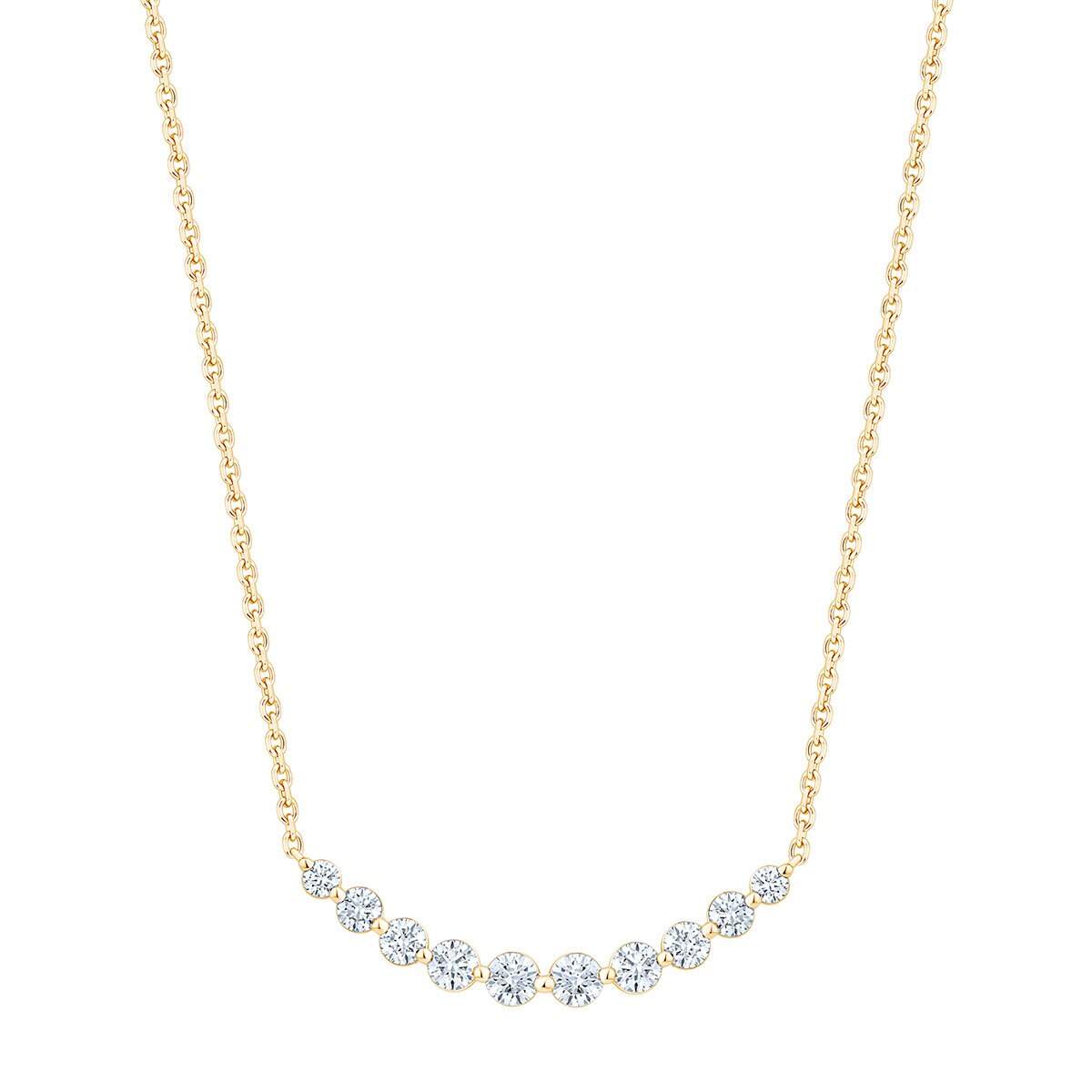 Collar de Barra de Diamantes 1.00ctw, Oro Amarillo 14K Collar de Barra de Diamantes 1.00ctw, Oro Amarillo 14K