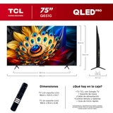 TCL Pantalla 75" 4K QLED Google TV