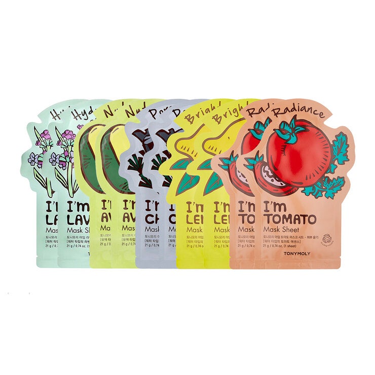 Tony Moly Mascarillas Hidratantes I´m Real, 10 piezas Tony Moly Mascarillas Hidratantes I´m Real, 10 piezas