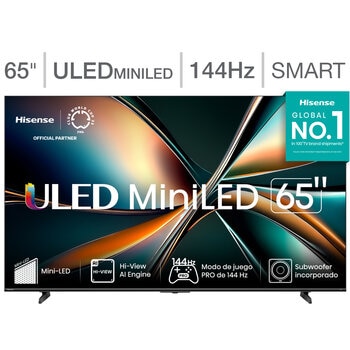 hisense pantalla 65" miniled 4k fire tv