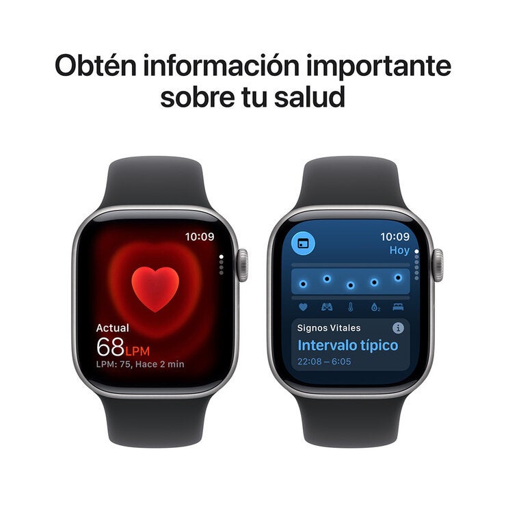 Apple Watch Series 11 (GPS) 42mm Aluminio Gris Espacial + Correa Deportiva Negra - Talla S/M Apple Watch Series 11 (GPS) 42mm Aluminio Gris Espacial + Correa Deportiva Negra - Talla S/M