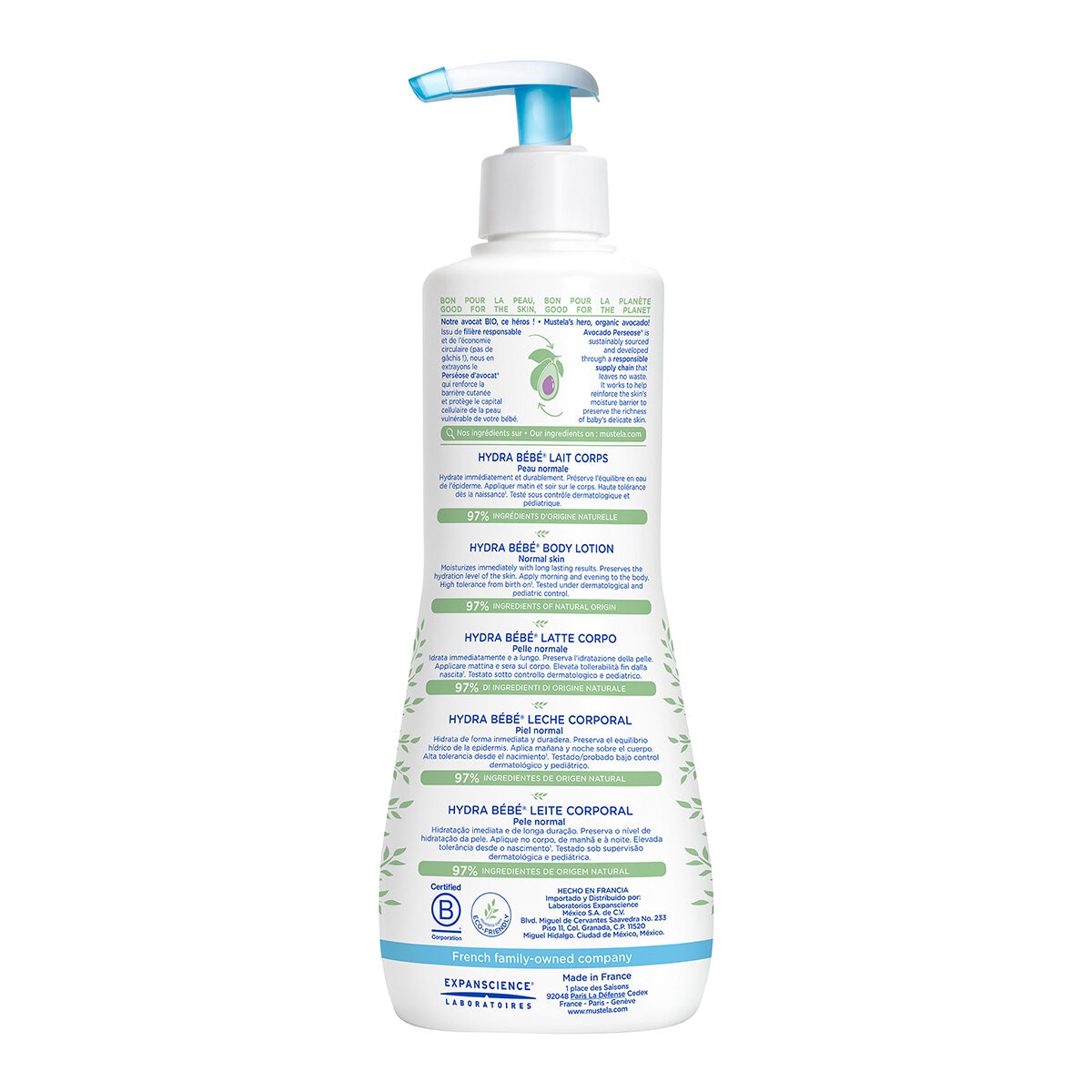 Mustela Hydra Bebé Loción Corporal 500 ml