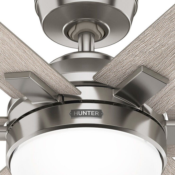 Hunter, Ventilador de Techo Georgetown 52" Acabado Níquel Cepillado Hunter, Ventilador de Techo Georgetown 52" Acabado Níquel Cepillado