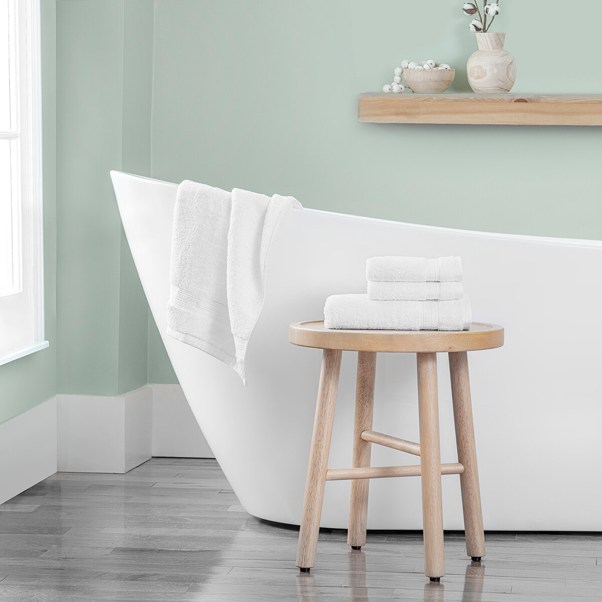 Purely Indulgent, Juego de 4 Toallas, Blanco Purely Indulgent, Juego de 4 Toallas, Blanco