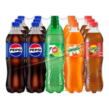 Pepsi Mix de Refresco 15 pzs de 600 ml