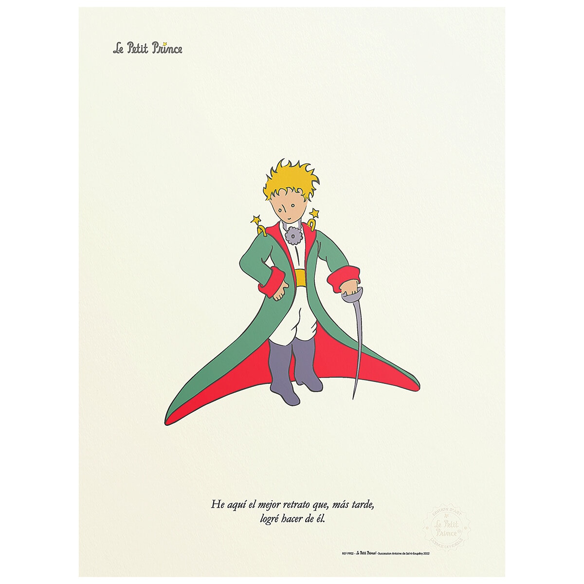 Black Is Color, Cuadro Decorativo El Principito, Enmarcado "Su Majestad" Black Is Color, Cuadro Decorativo El Principito, Enmarcado "Su Majestad"